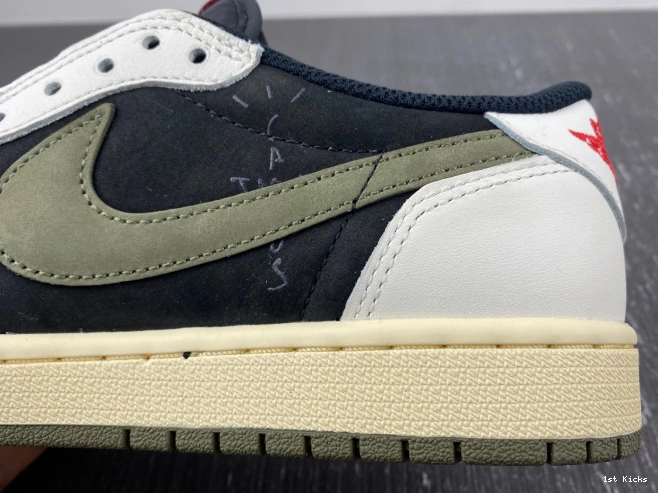 OG 1 Air DZ4137-106 WMNS Olive Jordan x Scott Low Travis 0520
